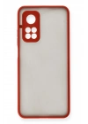 BFS  Xiaomi Mi 10T Kılıf Montreal Silikon Kapak - Kırmızı