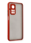 BFS  Xiaomi Mi 10T Kılıf Montreal Silikon Kapak - Kırmızı