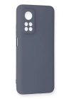 BFS  Xiaomi Mi 10T Kılıf Nano içi Kadife Silikon - Gri