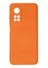 BFS  Xiaomi Mi 10T Kılıf Nano içi Kadife Silikon - Turuncu
