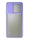 BFS  Xiaomi Mi 10T Kılıf Palm Buzlu Kamera Sürgülü Silikon - Lila