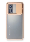BFS  Xiaomi Mi 10T Kılıf Palm Buzlu Kamera Sürgülü Silikon - Pembe