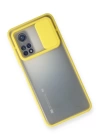 BFS  Xiaomi Mi 10T Kılıf Palm Buzlu Kamera Sürgülü Silikon - Sarı