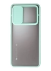 BFS  Xiaomi Mi 10T Kılıf Palm Buzlu Kamera Sürgülü Silikon - Turkuaz