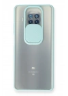BFS  Xiaomi Mi 10T Lite Kılıf Palm Buzlu Kamera Sürgülü Silikon - Turkuaz