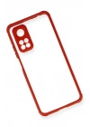 BFS Xiaomi Mi 10T Pro Kılıf Miami Şeffaf Silikon - Kırmızı