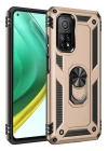 BFS  Xiaomi Mi 10T Pro Kılıf Sofya Yüzüklü Silikon Kapak - Gold