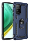 BFS  Xiaomi Mi 10T Pro Kılıf Sofya Yüzüklü Silikon Kapak - Lacivert