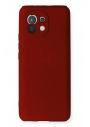 BFS  Xiaomi Mi 11 Kılıf First Silikon - Bordo
