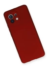 BFS  Xiaomi Mi 11 Kılıf First Silikon - Bordo