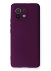 BFS  Xiaomi Mi 11 Kılıf First Silikon - Mürdüm