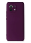 BFS  Xiaomi Mi 11 Kılıf First Silikon - Mürdüm