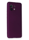 BFS  Xiaomi Mi 11 Kılıf First Silikon - Mürdüm