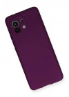 BFS  Xiaomi Mi 11 Kılıf First Silikon - Mürdüm