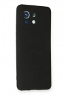 BFS  Xiaomi Mi 11 Kılıf First Silikon - Siyah