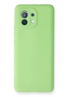 BFS  Xiaomi Mi 11 Kılıf First Silikon - Yeşil