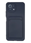 BFS  Xiaomi Mi 11 Kılıf Kelvin Kartvizitli Silikon - Lacivert