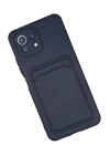 BFS  Xiaomi Mi 11 Kılıf Kelvin Kartvizitli Silikon - Lacivert