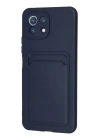BFS  Xiaomi Mi 11 Kılıf Kelvin Kartvizitli Silikon - Lacivert