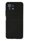 BFS  Xiaomi Mi 11 Kılıf Kelvin Kartvizitli Silikon - Siyah