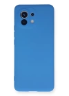BFS  Xiaomi Mi 11 Kılıf Nano içi Kadife Silikon - Mavi