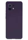BFS  Xiaomi Mi 11 Kılıf Nano içi Kadife Silikon - Mor
