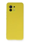 BFS  Xiaomi Mi 11 Kılıf Nano içi Kadife Silikon - Sarı