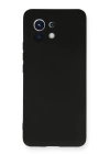 BFS  Xiaomi Mi 11 Kılıf Nano içi Kadife Silikon - Siyah