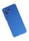 BFS  Xiaomi Mİ 11 Lite Kılıf First Silikon - Mavi
