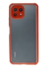 BFS  Xiaomi Mİ 11 Lite Kılıf Miami Şeffaf Silikon - Kırmızı