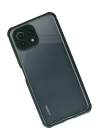 BFS  Xiaomi Mİ 11 Lite Kılıf Miami Şeffaf Silikon - Koyu Yeşil