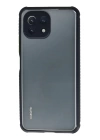 BFS  Xiaomi Mİ 11 Lite Kılıf Miami Şeffaf Silikon - Lacivert