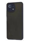 BFS  Xiaomi Mİ 11 Lite Kılıf Montreal Silikon Kapak - Lacivert