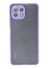 BFS  Xiaomi Mİ 11 Lite Kılıf Montreal Silikon Kapak - Mor