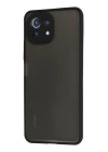 BFS  Xiaomi Mİ 11 Lite Kılıf Montreal Silikon Kapak - Siyah