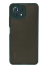 BFS  Xiaomi Mİ 11 Lite Kılıf Montreal Silikon Kapak - Yeşil