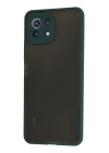 BFS  Xiaomi Mİ 11 Lite Kılıf Montreal Silikon Kapak - Yeşil