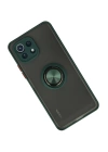 BFS Xiaomi Mİ 11 Lite Kılıf Montreal Yüzüklü Silikon Kapak - Yeşil