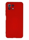BFS  Xiaomi Mİ 11 Lite Kılıf Nano içi Kadife Silikon - Kırmızı