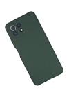 BFS  Xiaomi Mİ 11 Lite Kılıf Nano içi Kadife Silikon - Koyu Yeşil