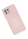 BFS Xiaomi Mİ 11 Lite Kılıf Nano içi Kadife Silikon - Pudra