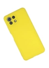 BFS  Xiaomi Mİ 11 Lite Kılıf Nano içi Kadife Silikon - Sarı