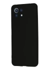 BFS  Xiaomi Mİ 11 Lite Kılıf Nano içi Kadife Silikon - Siyah