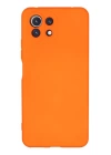 BFS  Xiaomi Mİ 11 Lite Kılıf Nano içi Kadife Silikon - Turuncu