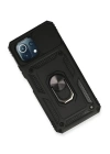 BFS  Xiaomi Mİ 11 Lite Kılıf Pars Lens Yüzüklü Silikon - Siyah