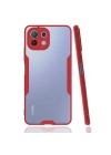 BFS  Xiaomi Mİ 11 Lite Kılıf Platin Silikon - Kırmızı