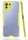 BFS  Xiaomi Mİ 11 Lite Kılıf Platin Silikon - Sarı