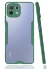 BFS  Xiaomi Mİ 11 Lite Kılıf Platin Silikon - Yeşil