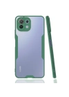 BFS  Xiaomi Mİ 11 Lite Kılıf Platin Silikon - Yeşil