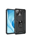 BFS  Xiaomi Mİ 11 Lite Kılıf Sofya Yüzüklü Silikon Kapak - Siyah